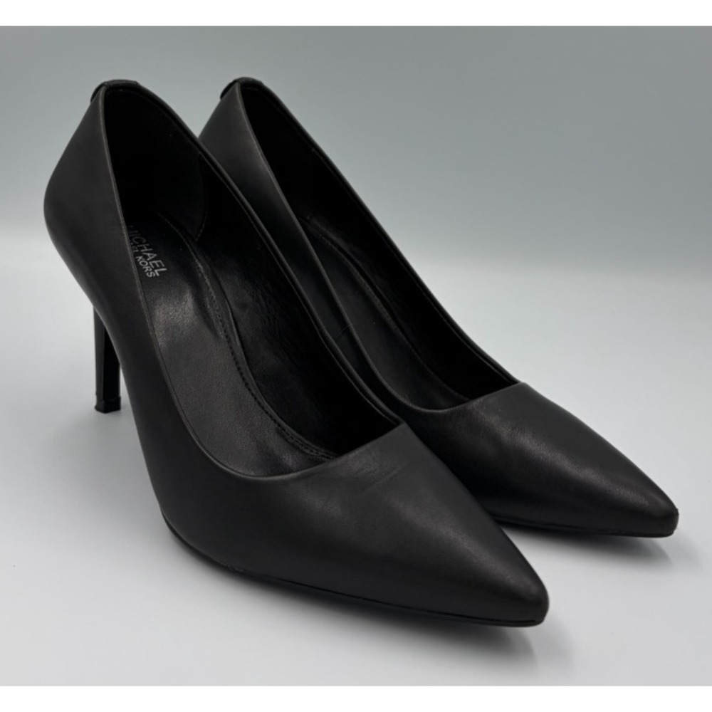 Michael Michael Kors Alina Flex Leather Pump Women's 7.5 Black 40R4HNHP1L